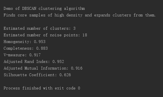 Python實現DBSCAN聚類算法并樣例測試