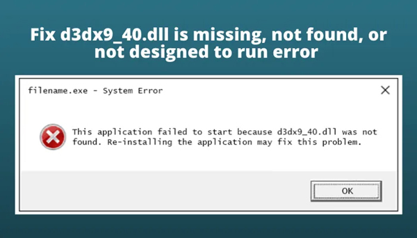 Win11系統(tǒng)提示d3dx9_40.dll丟失怎么辦?