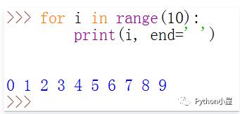 python print()函數的end參數和sep參數的用法說明