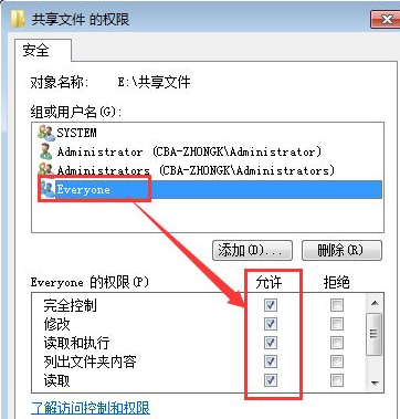 Win7共享文件夾別人怎么進不去？共享文件夾別人沒有權限訪問解決辦法