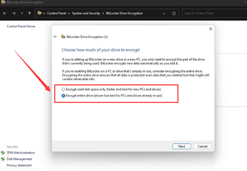 Win11硬盤如何開啟密鑰保護(hù)？Win11硬盤開啟密鑰保護(hù)的方法