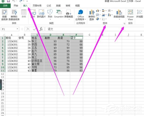 Excel表格怎么制作雷達圖？Excel表格制作帶數據標記雷達圖的方法