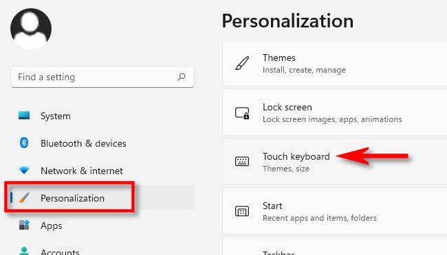怎么在Windows11上更改觸摸鍵盤主題？