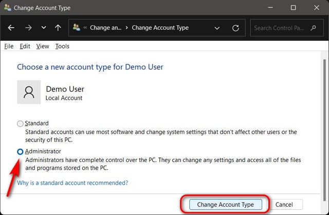 如何在Windows11專業版中更改管理員？
