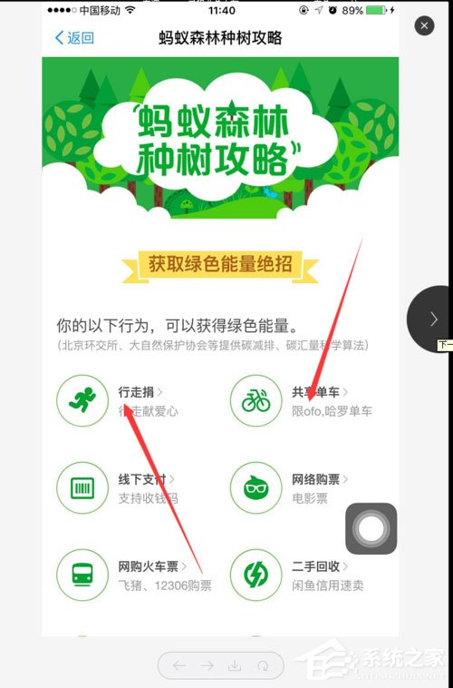 支付寶螞蟻森林能量怎么獲??？
