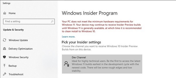 電腦硬件標準不符合Win11升級要求怎么辦？