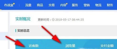 淘寶生意參謀實時概況訪客數(shù)和瀏覽量什么意思