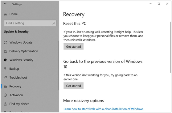 如何卸載Win10 20H2版本,并降級(jí)到以前的版本?