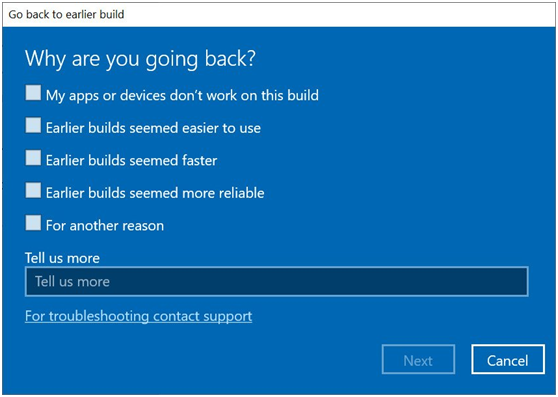 如何卸載Win10 20H2版本,并降級(jí)到以前的版本?
