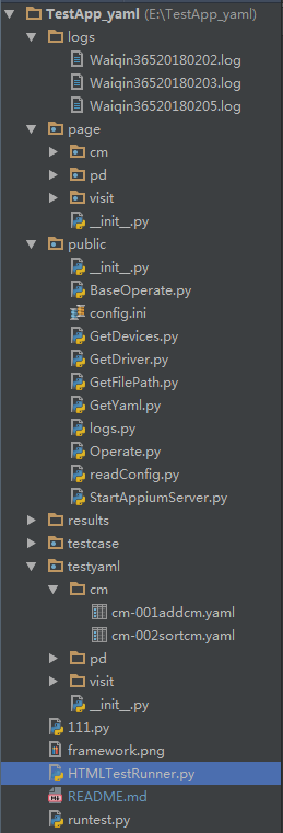 python+appium+yaml移動(dòng)端自動(dòng)化測試框架實(shí)現(xiàn)詳解