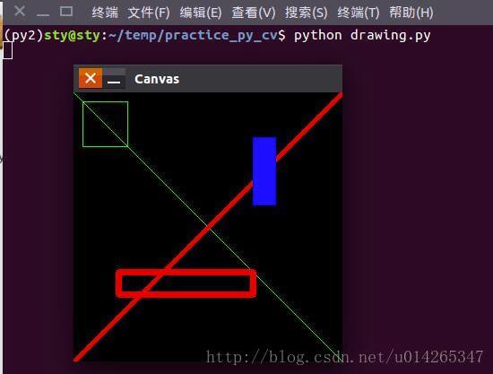 python進(jìn)行OpenCV實(shí)戰(zhàn)之畫圖（直線、矩形、圓形）