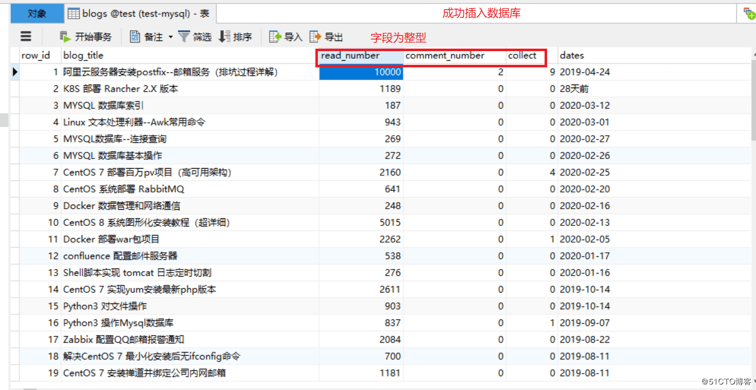 Python如何爬取51cto數據并存入MySQL