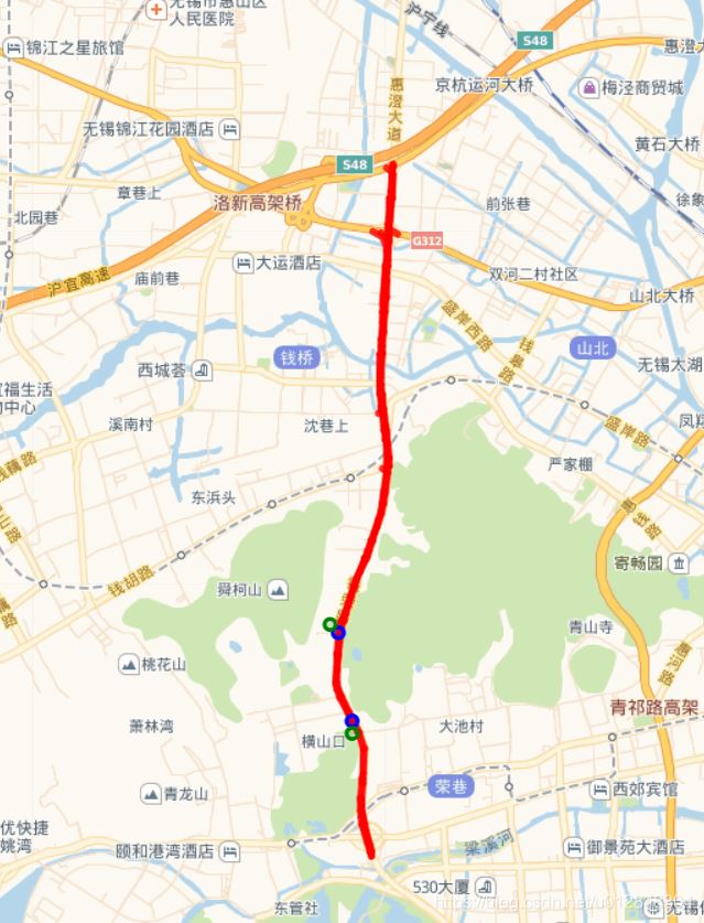 利用Python的folium包繪制城市道路圖的實現示例
