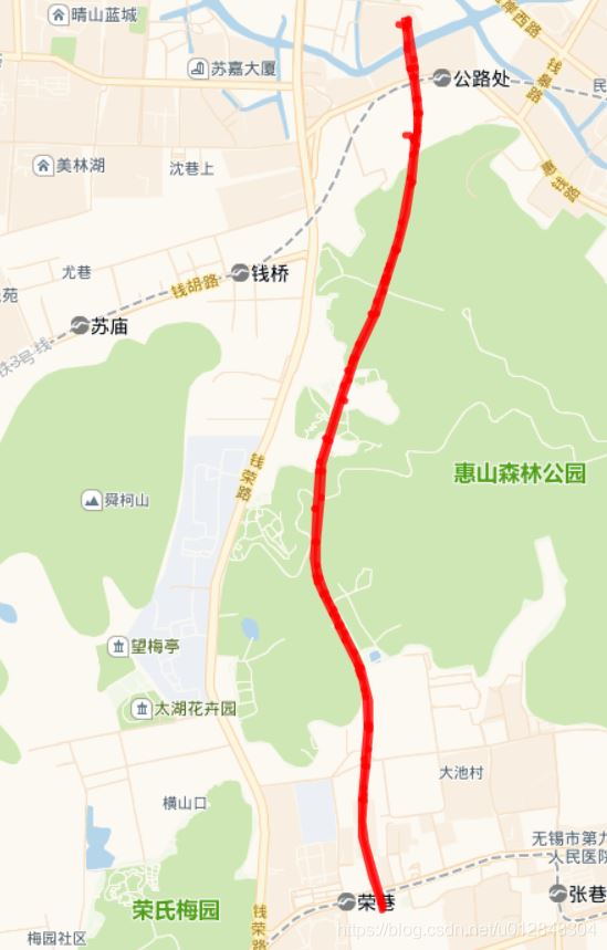 利用Python的folium包繪制城市道路圖的實現示例