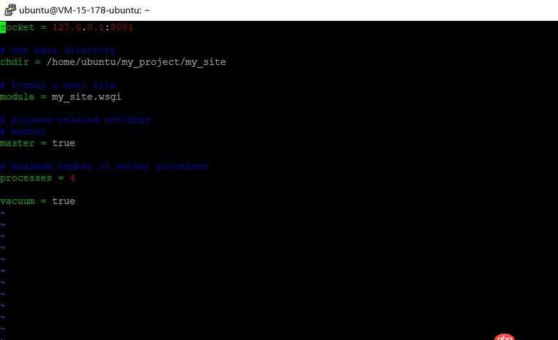 python - nginx+uwsgi啟動提示 nginx: [emerg] unknown directive "socket"?如何解決？