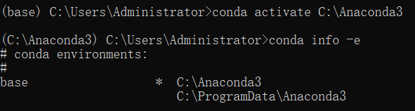 Win10系統CMD使用conda info-e命令發現環境未命名激活不了怎么辦？