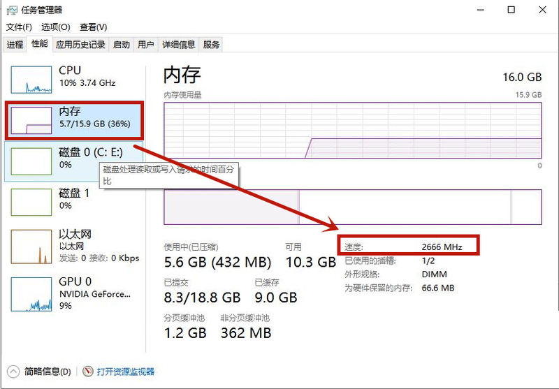 電腦內存頻率高有什么好處？Win10內存頻率怎么看？