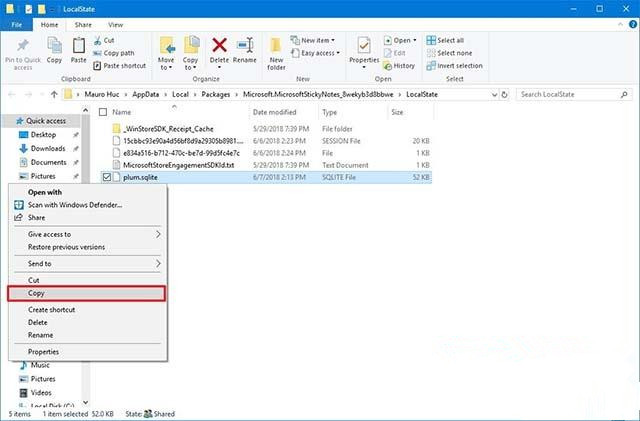 Win10系統如何創建粘滯便箋備份?