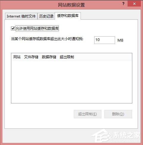 Win8系統(tǒng)IE瀏覽器緩存設置方法介紹