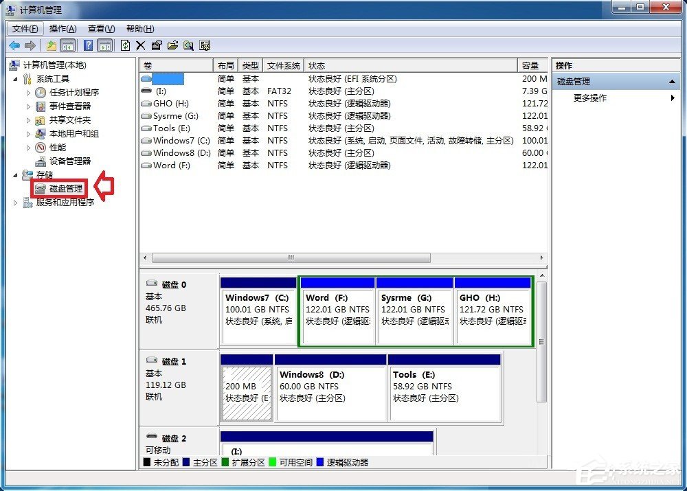 Win7系統磁盤處于脫機狀態的具體解決方法