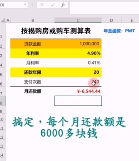 excel中pmt年金函數使用教程介紹