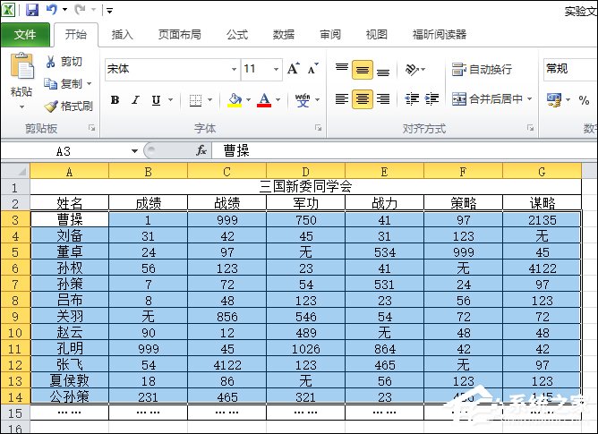 表格如何隔行填充顏色？Excel表格底色隔行填充方法