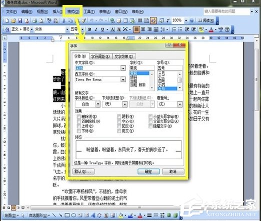 Word如何美化字體？