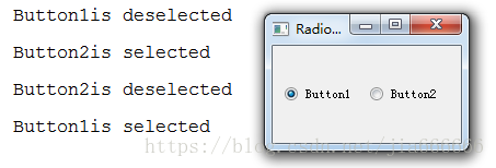 python GUI庫圖形界面開發(fā)之PyQt5單選按鈕控件QRadioButton詳細(xì)使用方法與實(shí)例