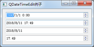 python GUI庫圖形界面開發之PyQt5日期時間控件QDateTimeEdit詳細使用方法與實例
