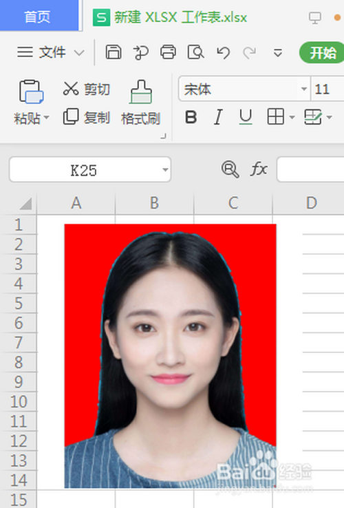 excel怎么更改證件照底色