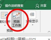 Excel預(yù)測(cè)工作表怎么使用