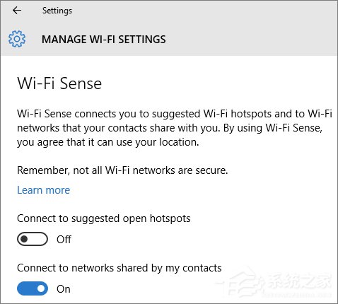Wi-Fi Sense是什么？Win10系統下的Wi-Fi Sense安全嗎？