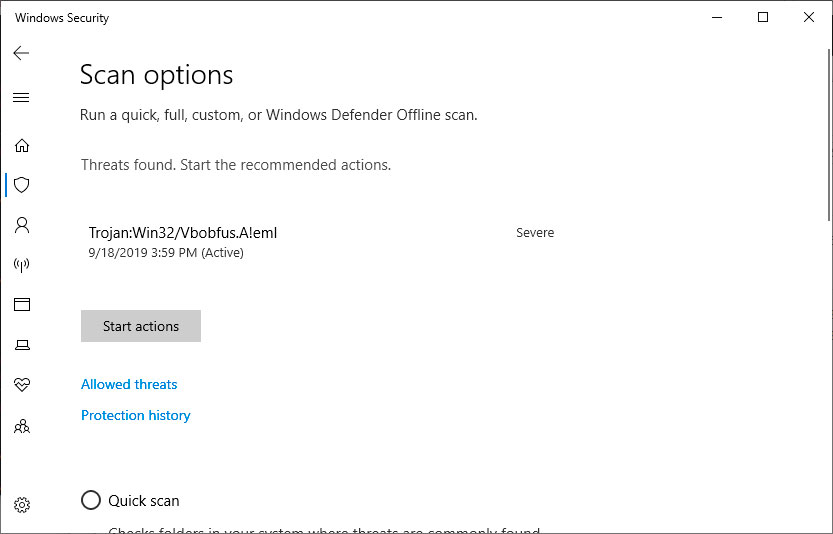 Win10怎么使用Windows Defender掃描文件夾中的惡意軟件?