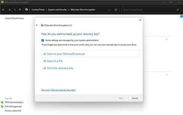 Win11如何快速加密硬盤？教你Win11上快速加密硬盤的方法