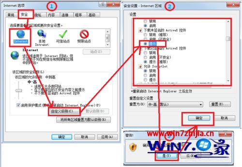 Win7系統瀏覽網頁提示已經阻止此站點用不安全方式使用ActiveX控件如何解決?解決網頁提示已經阻止此站點用不安全方式使用ActiveX控件的方法說明