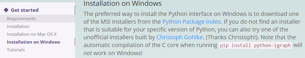Windows7 64位環(huán)境下Python-igraph環(huán)境配置的方法