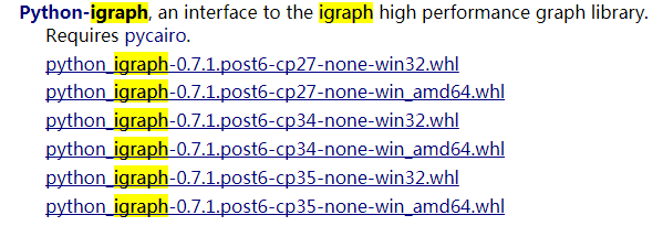 Windows7 64位環(huán)境下Python-igraph環(huán)境配置的方法