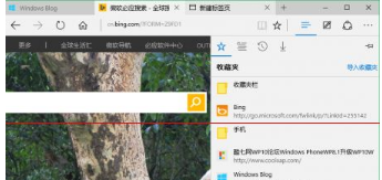 win10正式版Edge瀏覽器收藏夾到底在哪里?