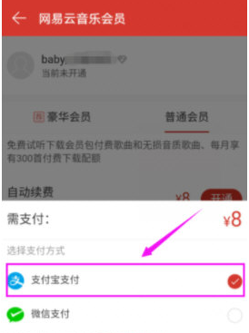 網(wǎng)易云音樂(lè)APP中開通會(huì)員具體操作方法