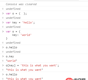 javascript - js數組鍵名為何不能用變量？我想像PHP那樣使用變量作為關聯數組鍵名該怎么做？
