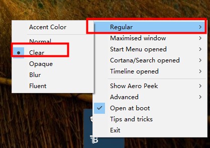 win10搜索框設置透明方法