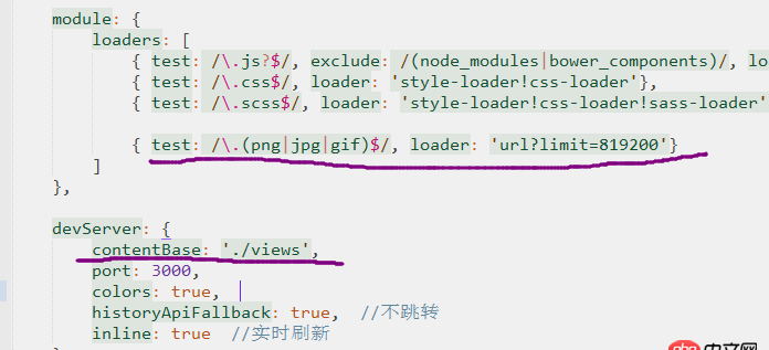 javascript - 請教大俠，webpack打包圖片的時候，頁面上顯示不出來，還有網(wǎng)站根目錄的疑問？