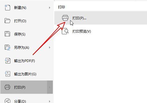 wps2019中選擇文中選中文字打印具體操作方法