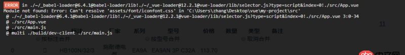 javascript - vue引入圖標(biāo)字體一直報(bào)錯(cuò)，別人提問的都試了還行不行