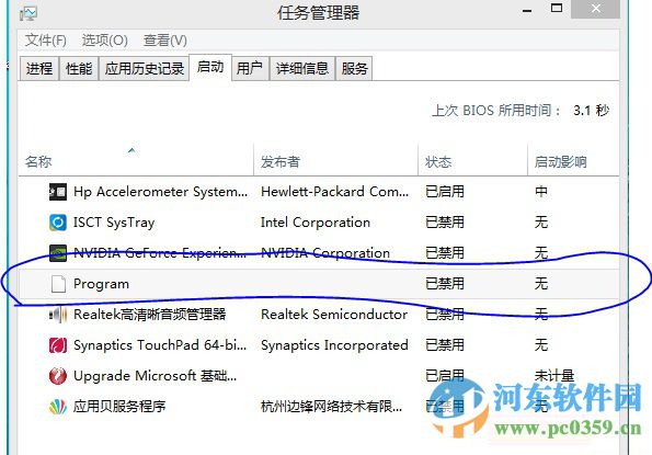 win8啟動項program是什么？刪除program啟動項的方法