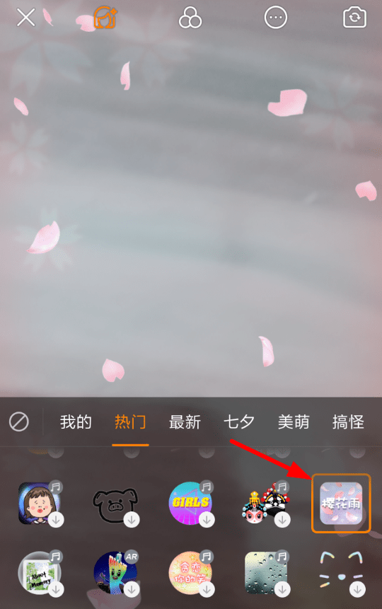 快手怎么制作出花瓣飄落特效?詳細操作步驟