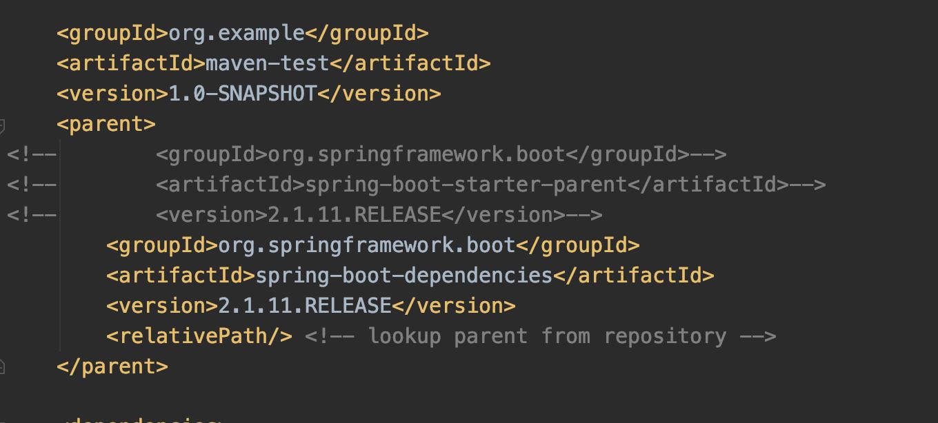 Springboot的maven間接依賴的實現(xiàn)