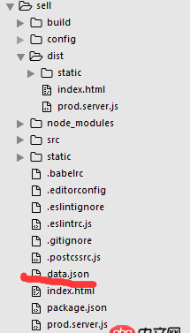 javascript - vue-clin項目，npm run build后dist文件夾，index.html無法獲取自己通過json，mock的數據