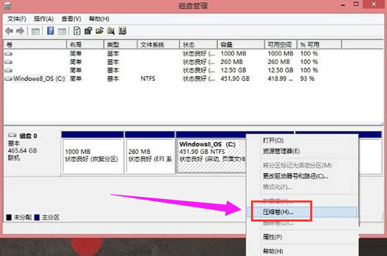 最快捷的Win8系統電腦硬盤分區的方法