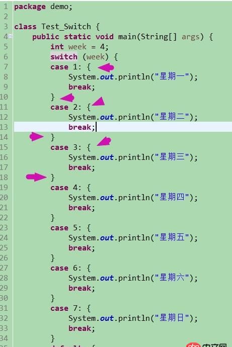 Java基礎switch語句加{}問題